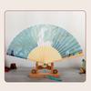 Dunhuang Cultural and Creative Fan Nuevedeer Folding Fan Chinese Style Ancient Style Han Chinese Clothing Summer Gift Female Tourist Souvenir Men