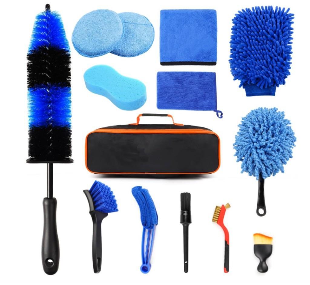 22-teiliges professionelles Autoreinigungskit: Bürsten für Räder, Klimaanlage und Innenraum zur sicheren Dekontamination