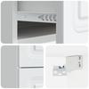 Wall Mounted Nightstand White 34.5 x 33 x 40 cm Particleboard