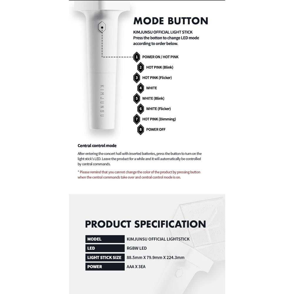 KIM JUNSU - Official Light Stick (Coconut Bong)