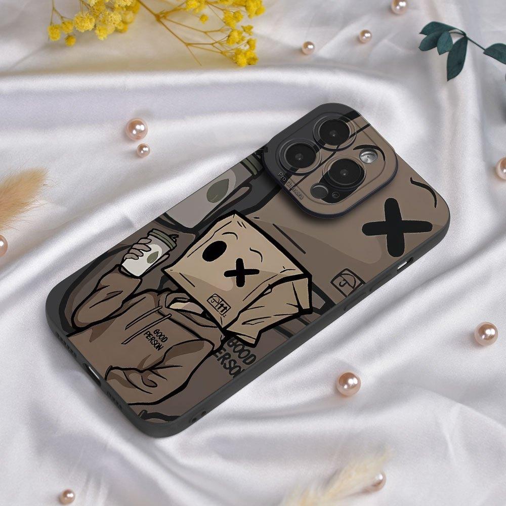 

Paper Man graphic phone case for iPhone 15 14 13 12 11 x XR Xs SE2 SE 8 7 plus pro Max mini silicone back cover for iphone14 (6.1 )