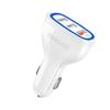 Car Charger 3x USB Quick Charge 30 QC30 24A 18W White