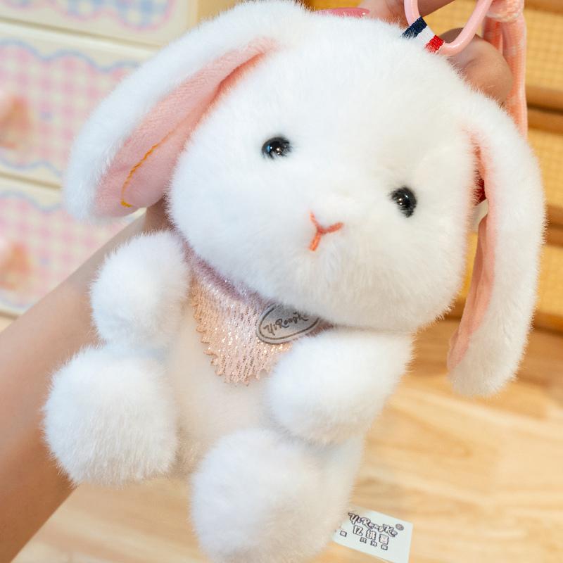 1Pc 13cm Lovely Duck Frog Raccoon Fox Plushie toy Cartoon Panda Dinosaur Elephant Pendant Plush Toys Birthday Decor Gift