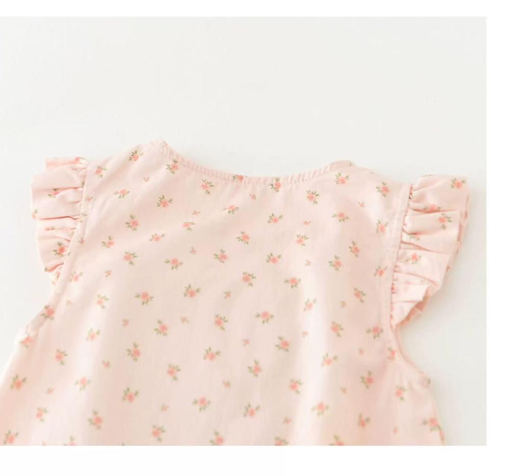 Infant & Toddler Spring/Autumn Girls' Casual Outfit - Super Cute Fashion Two-Piece Set with Outerwear & Bib, Ideal for 100 Days Celebration.