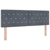 Storage Bed with Headboard Dark Grey 160 x 200 cm Velvet
