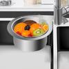 Stainless Steel Swan Sink Strainer Basket Filterable Sink Caddy Organiser Multifunctional Basket Vegetables Fruits Wash Basket