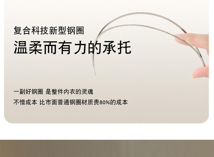 [Ultra thin and stable support] Lace revealing small bra, big chest revealing slimming, powerful and stable support, comfortable underwear