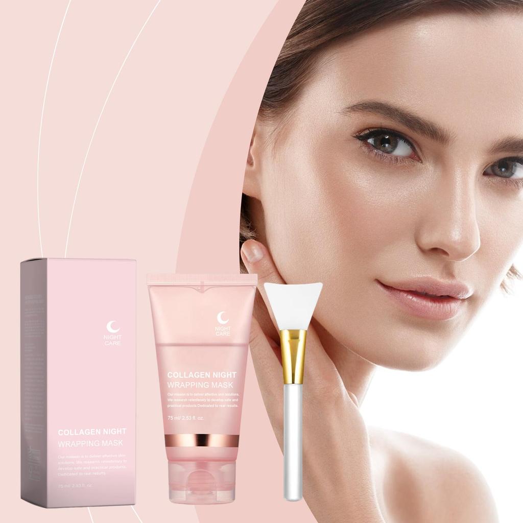 AMZ Collagen Peel-Off Mask Removes Dead Skin Cells and Impurities from Pores, Cleanses the Face, and Moisturizes and Firms the Skin.