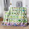 Coperta in Flanella Stampa P-Plants Vs Z-Zombi Morbida Calda Plaid Leggera Accogliente Coperta per Camera da Letto Divano Viaggio Casa Decorazione Festiva Regalo