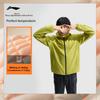 Li Ning Fitness Series Outdoor Cycling Camping Windproof Fleece Adaptive Temperature Control Warm Hooded Windbreaker Men Outerwear AFDU925-4