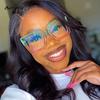 Big Oversized Square Eyeglass Frames Women Trendy Gradients Transparent Computer Optical Lenses Glasses Anti Blue Lens Eyewear