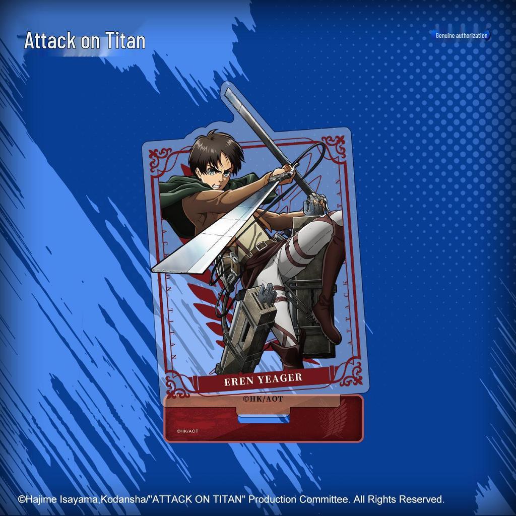 Attack on Titan Acrylic Character Standee - Levi, Mikasa, Eren In-Stock