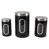 3PCS Kitchen Canisters Set Kitchen Jars With See Window Airtight Coffee Container Tea Organizer