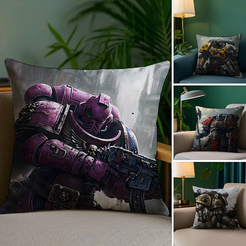 Game Pillow Case Sofa Living Room Bedroom Double-sided Printing W-Warhammer-S Square Cushion Nap Time Pillow Case