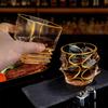 Shangqi Nordic Gold-Rimmed Whiskey Glass