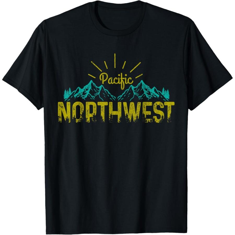 

Pacific Northwest PNW Vintage Oregon Washington Gift T-Shirt XXXXXL різнокольоровий
