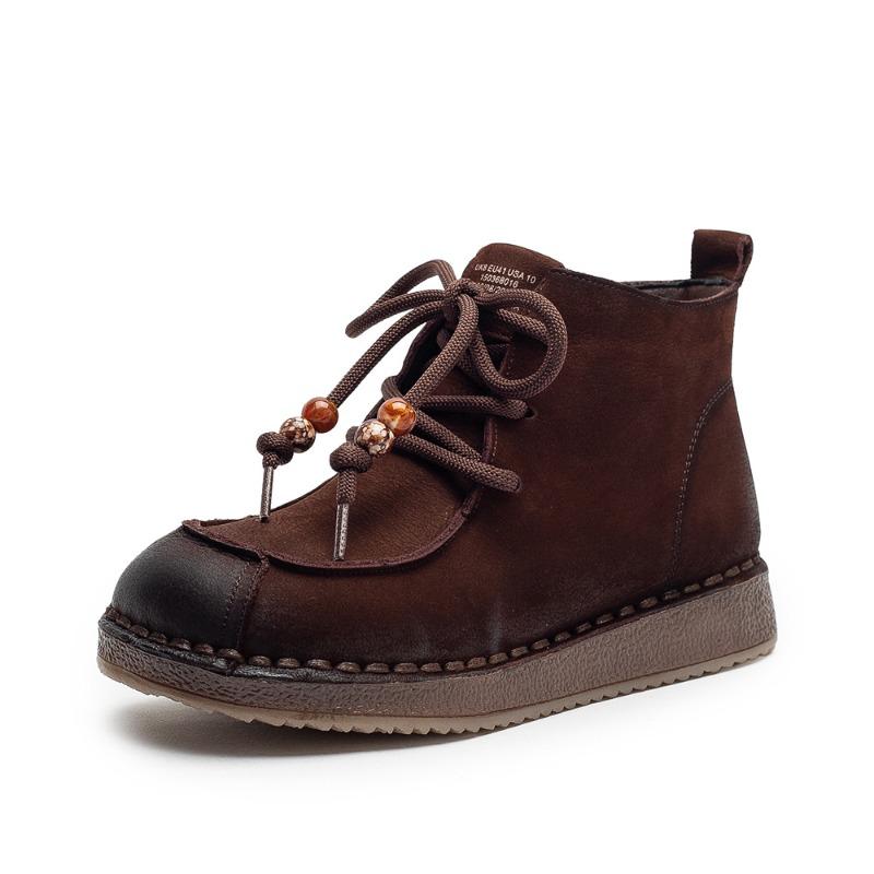 New Style Shoes, Women's Boots, Retro Shoes, Casual Soft-soled, Comfortable and Versatile Ankle Boots, Women's Shoes