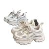 Sneakers Internet Celebrities with the Same Platform Dad Shoes Women's 2025 Autumn New Lace-up Casual Shoes Single Shoes Increase 6cm