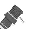 Set of 5 Knitted Golf Club Covers Gray with White for 1 Driver Wood 2 Fairway and 2 Hybrids Double-Layer (Steel Stripes) (460cc), Woods, (UT)