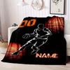 Playing Basketball Customize Your Name Blanket Warm Comfortable And Soft Blankets Are Suitable For Home Chairs Office Sofas Sofas Office Camping And