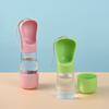 Twist Open Dog Water Bottle Portable Drinking Water Feeding Food Bowl Traveling Walker Dog Accessories Outside Puppy Pet Bottle