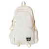 Men's Sports Backpack Women's Large Capacity Backpack Solid Color Student Schoolbag