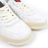 Pristine GUCCI Low Cut Sneakers Web Line White GG Supreme Women 36.5 816818 Used