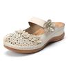 Women's Fashion Vintage Shoes Casual Sandals Summer Beach Sandals Flat Shoes Leisure Slippers Plus Size 35-43