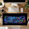 Neon Xl Gaming Mouse Pad Nonslip Rubber Base Stitched Edge Waterproof Desk Mat For Pc Laptop Gamer Office Computer Accessories C92752