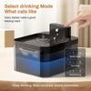 2.2L Smart Pet Water Fountain, 100-240V Automatic Square Cat Drinking Fountain