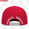 Vanuatu Baseball Cap Free Banner Custom Made Name Number Team Logo Vu Hat Vut Country Travel French Nation Bislama Flag Headgear