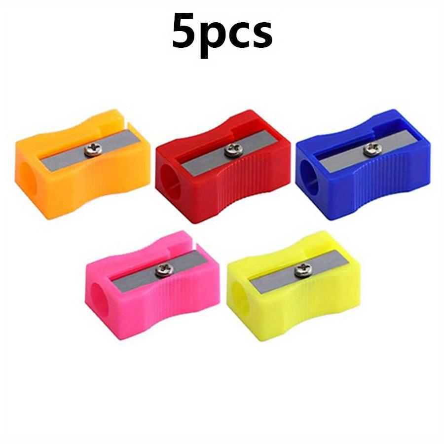 5/10/20pcs Pencil Sharpeners Colorful Mini Handheld Pencil Sharpener Small Manual Pencil Sharpeners for School Classroom JXB