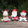 Christmas Old Man Snowman Ornaments Mini Resin Ornament Resin Craft Decoration Gift Present Doll Doll