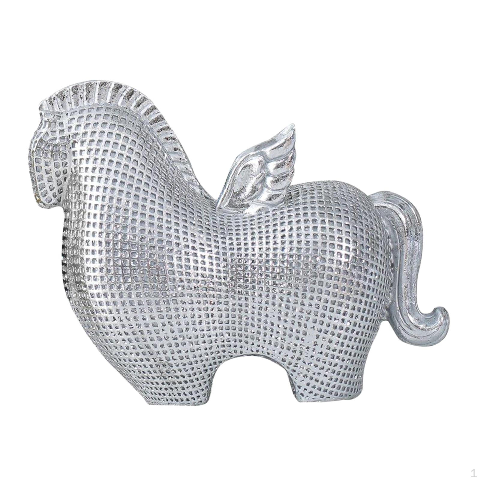 

Статуэтка лошади, фигурка животного, полимерная скульптура, настольное украшение, искусство фэн-шуй, ремесло, подходит для Argent