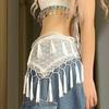 Lace Tassel Scarf Hip Wrap for Jazz Dance