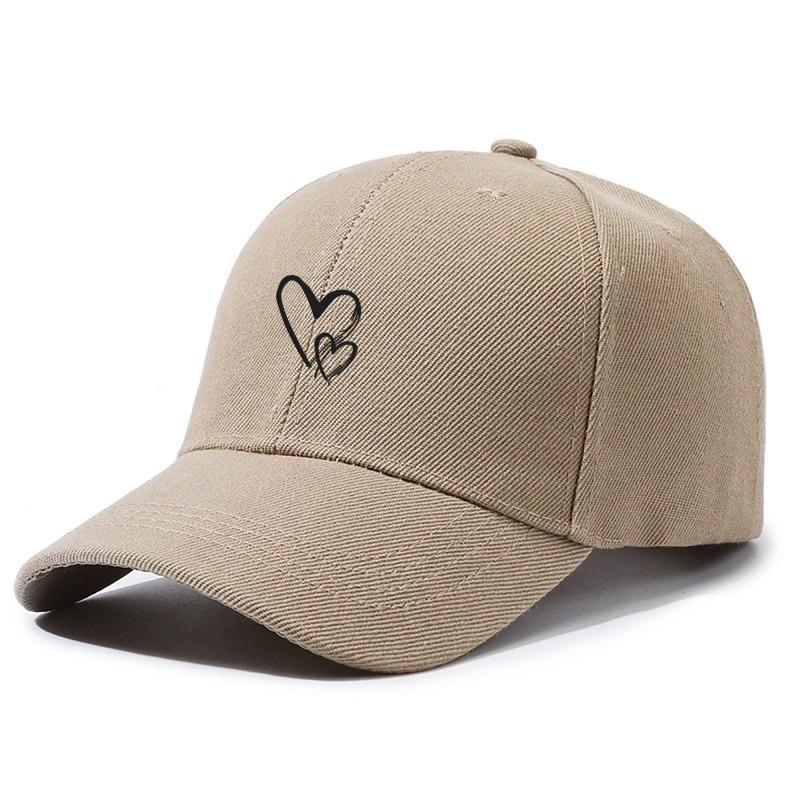 Heart Print Baseball Cap - Men's & Women's Trendy Sun Protection Hat for Outdoor Sports & Casual Wear