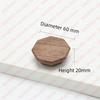 NAIERDI Solid Wood Cabinet Handles Modern Single Hole Wooden Pulls Octagon Round Knobs for Kitchen Cupboard Wardrobe Hardware
