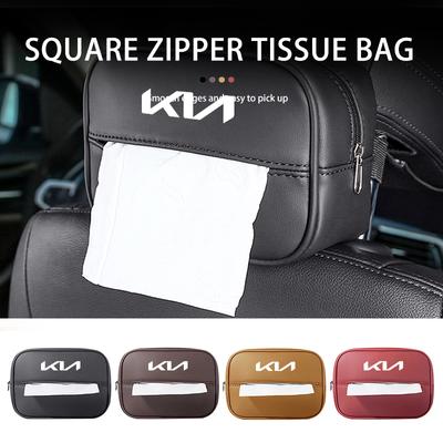 Car Back Seat Tissue Box Auto Seat Back Tissue Storage Bag For Spectra Sedona Cadenza Proceed Sephia Stonic Carens