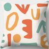 Lunch Break Sleeping Pillow, Bedroom Bedside Pillow Cushion, Geometric Pattern Floral Pillow Case, Desk Car Pillow