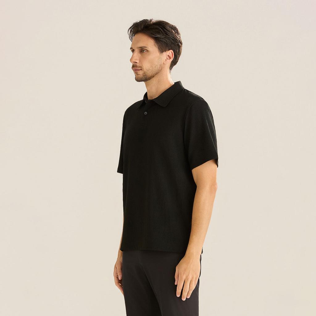 FERRAROMILANO Semi-Over Collar Sweater T-Shirt Black (Am0Gtty25239)