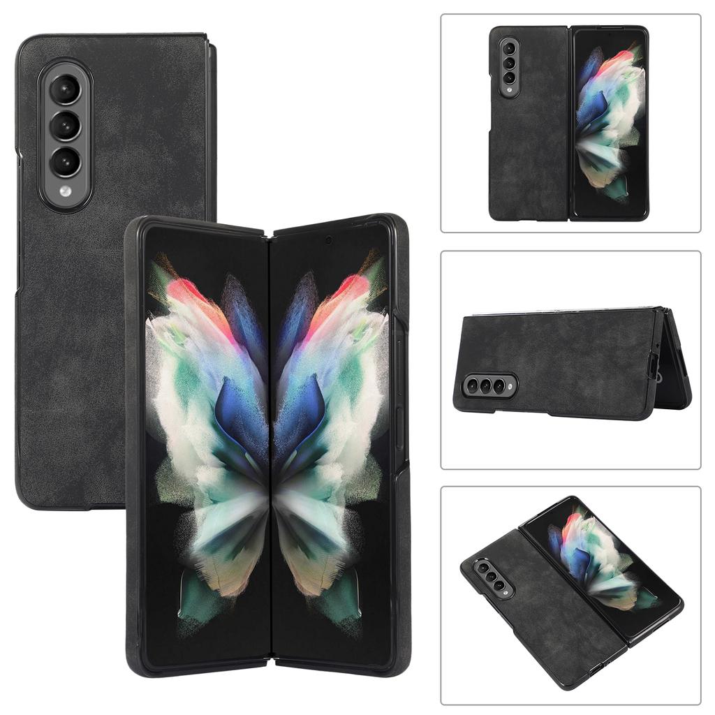 Luxury Retro Leather Phone Case for Samsung Galaxy Z Fold 4 Case Z Fold 3 Case Galaxy Z Flip 4 Case Z Flip 3 Anti-knock Cell Phone Protective Coque