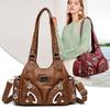 Women's Bag Vintage Tote Bag Large Capacity Multi-Pocket Shoulder Bag