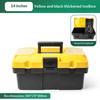 1Pc Plastic Tool Box 12/14 Inches Transparent Compartment Lightweight Small Parts Storage Holder for Hardware Organization