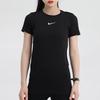 Nike T Shirts Women's Black Crew Neck Moderate Straight Fit AT4546-010