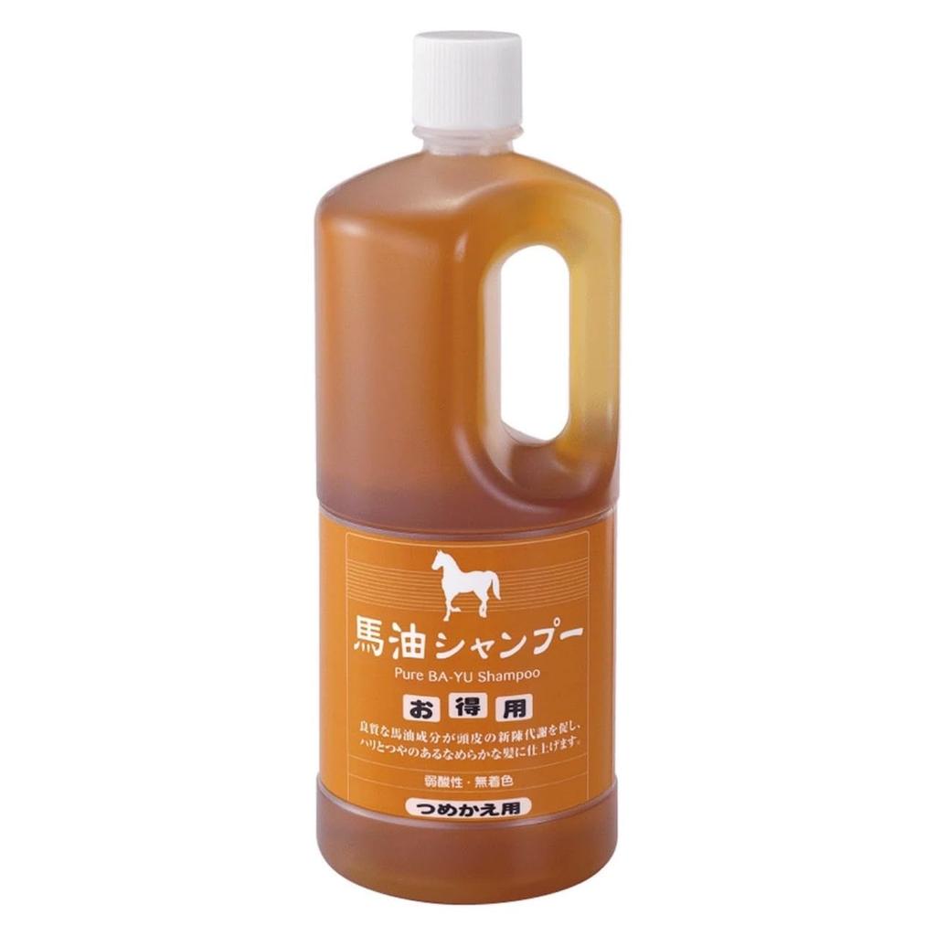 Azuma Shoji Horse Oil Treatment and Shampoo Refills, 1000ml Each