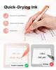 Four Candies Erasable Ballpoint Easy To Write and Perfect Gift for 0.7mm Pens, 24-Color Set, Knock-Style, Erasable,