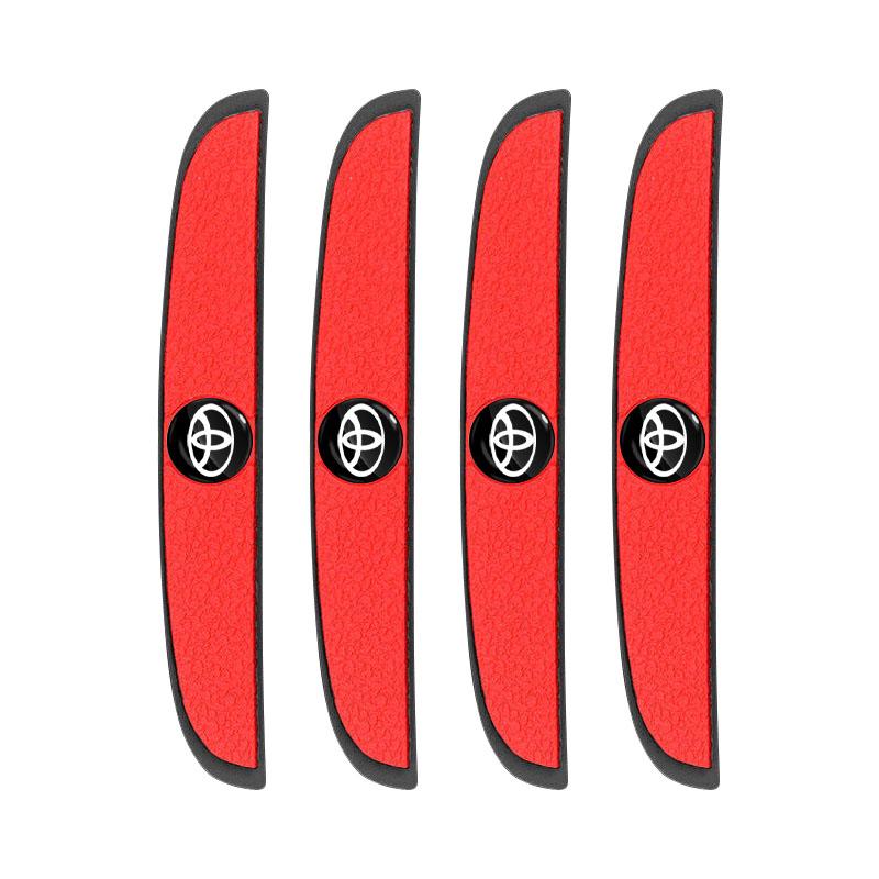 4pcs Car Door Anti-Collision Strip Rearview Mirror Protection Sticker for Toyota TRD Prius Avensis Rav4 Auris Yaris Verso Land Cruiser