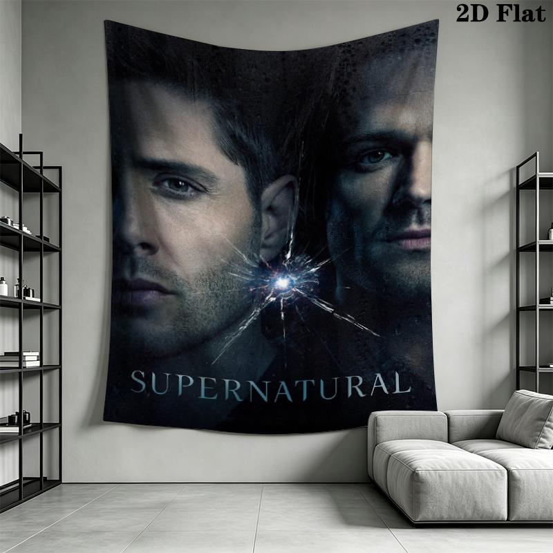 supernatural Wall Tapestry Aesthetic Wall Hanging Printed Fabric Blanket Decorative Tapestries for Bedroom Living Room Home Decor