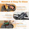 4-Cup Egg Pan Nonstick, Healthy Aluminum Omelette Pan, Breakfast Omelette Skillet for Fried Eggs Cooker, Pancakes, Suit