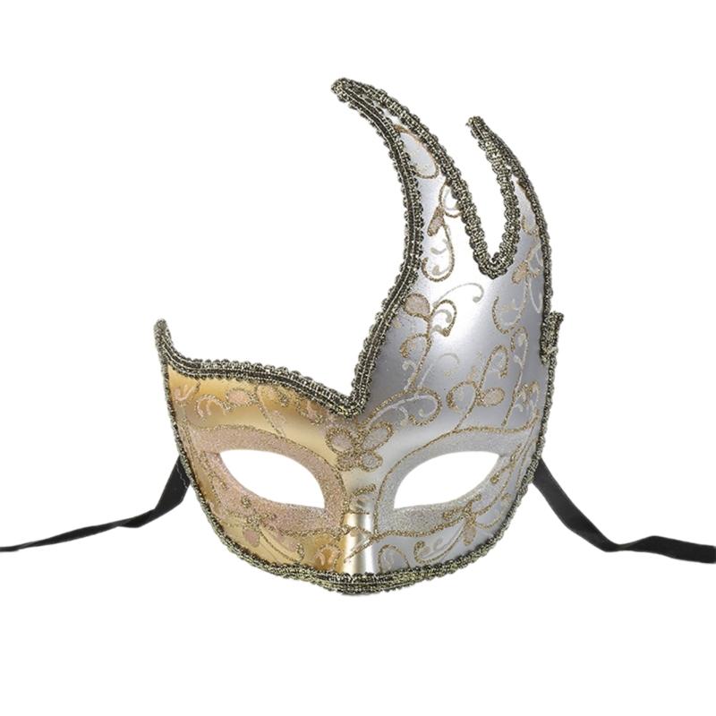 Маскарадная маска, винтажная антикварная маска, венецианская маска, карнавальная маска, маска Марди Гра для Хэллоуина, маскарадная вечеринка, костюм белый